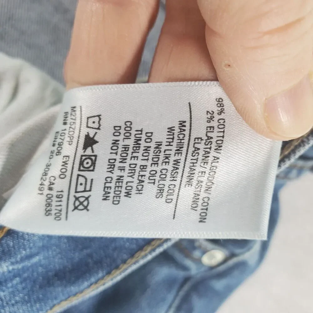 36 actual (38x29) Hudson Blake Slim Straight Men's Jeans 36 Denim Medium Light